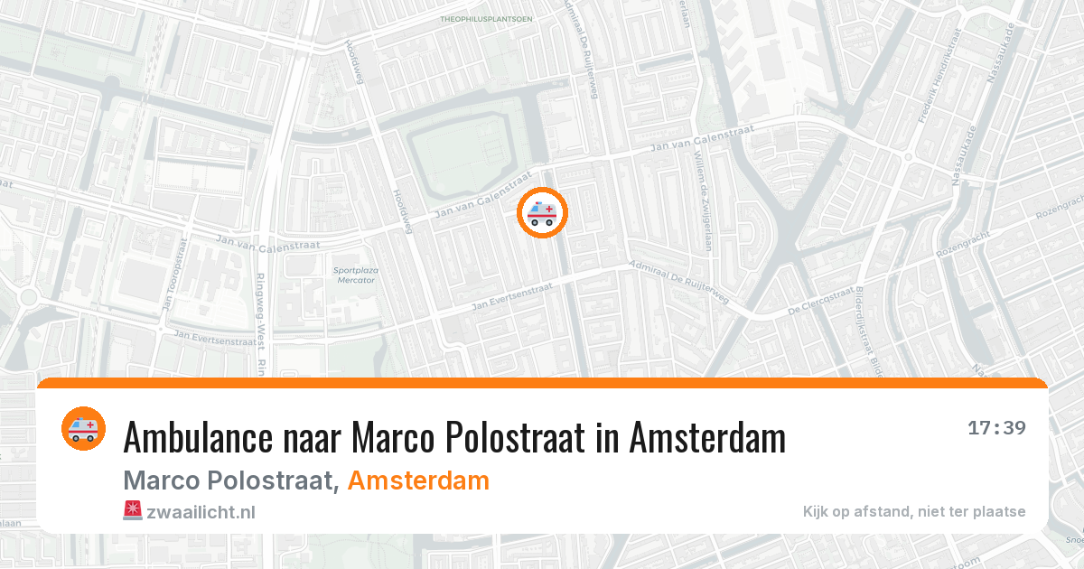 Ambulance naar Marco Polostraat in Amsterdam — 26 jul 2026