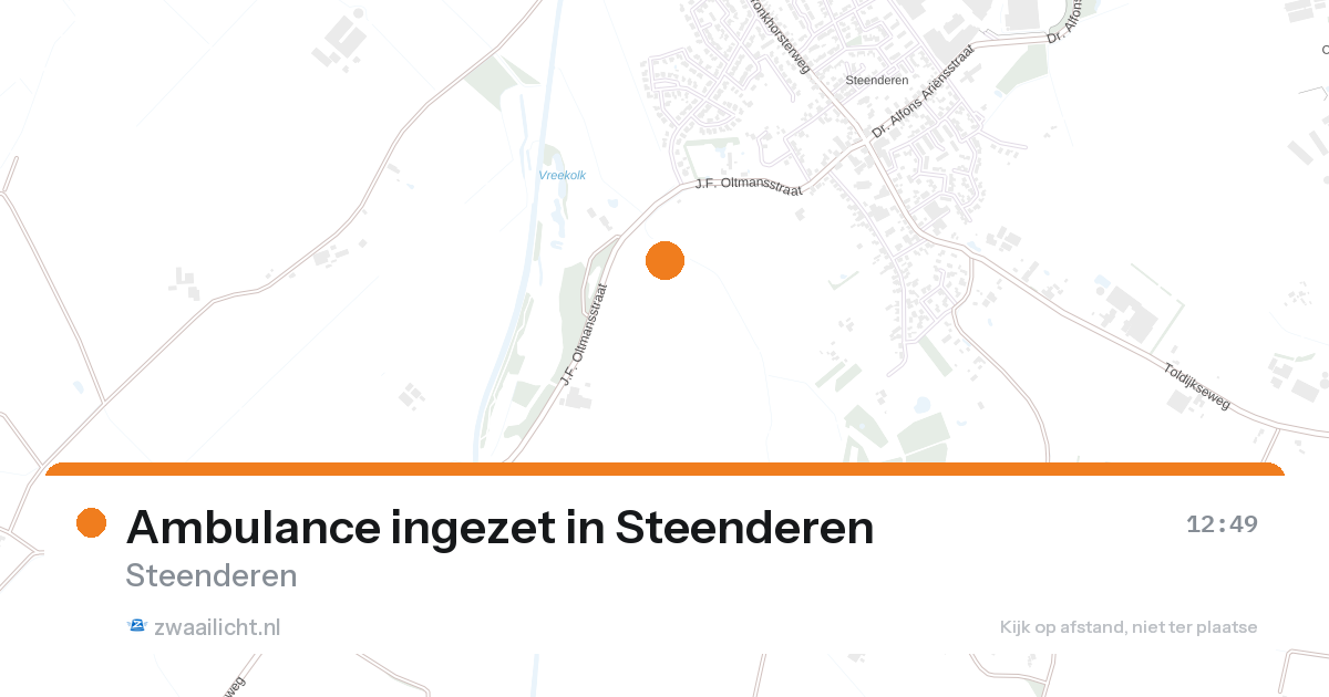 Ambulance ingezet in Steenderen — 24 aug 2026