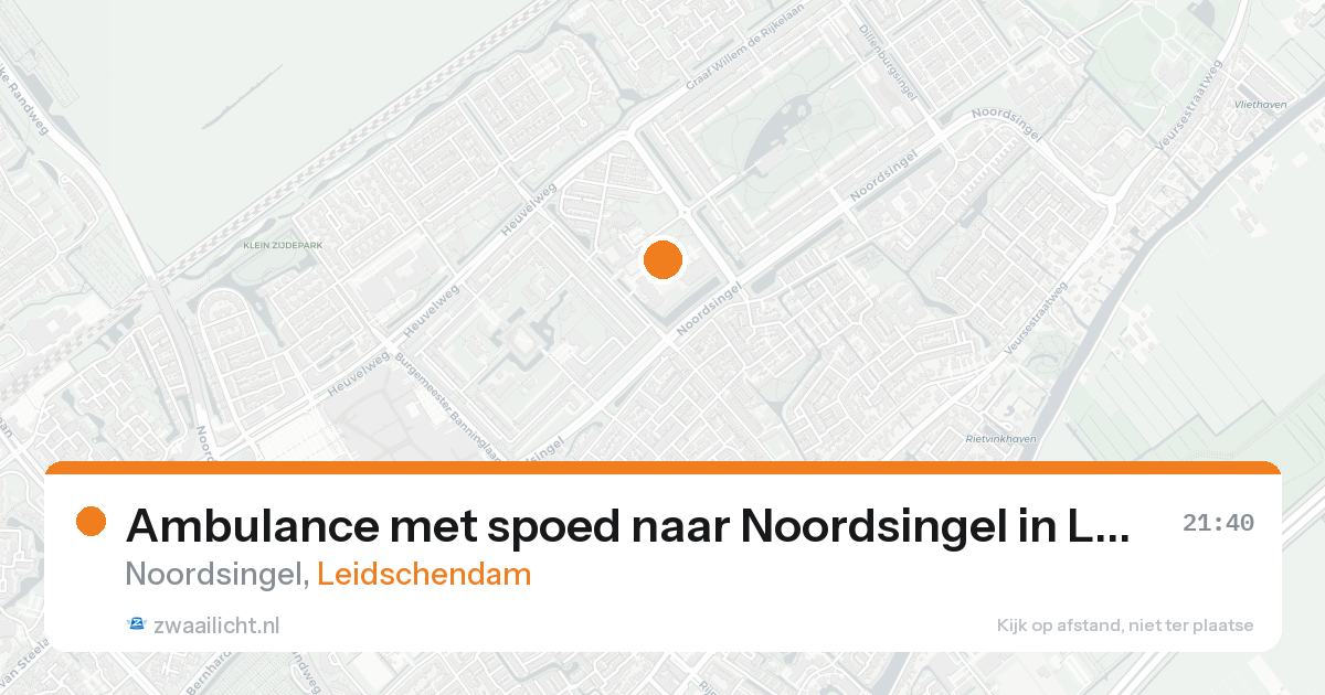 Ambulance met spoed naar Noordsingel in Leidschendam — 23 aug 2026