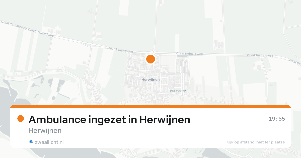 Ambulance ingezet in Herwijnen — 30 jan 2026