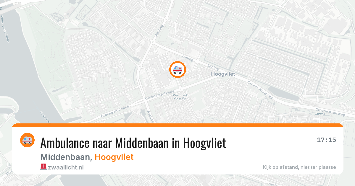 Ambulance naar Middenbaan in Hoogvliet — 4 jul 2026