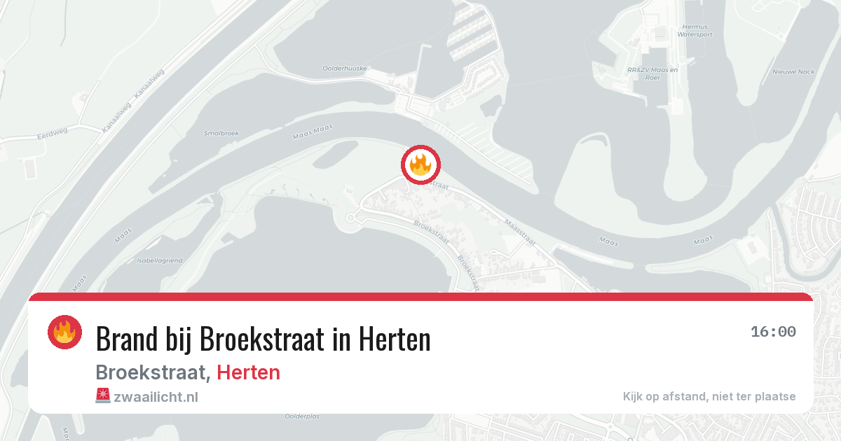 Brand bij Broekstraat in Herten — 30 mrt 2026