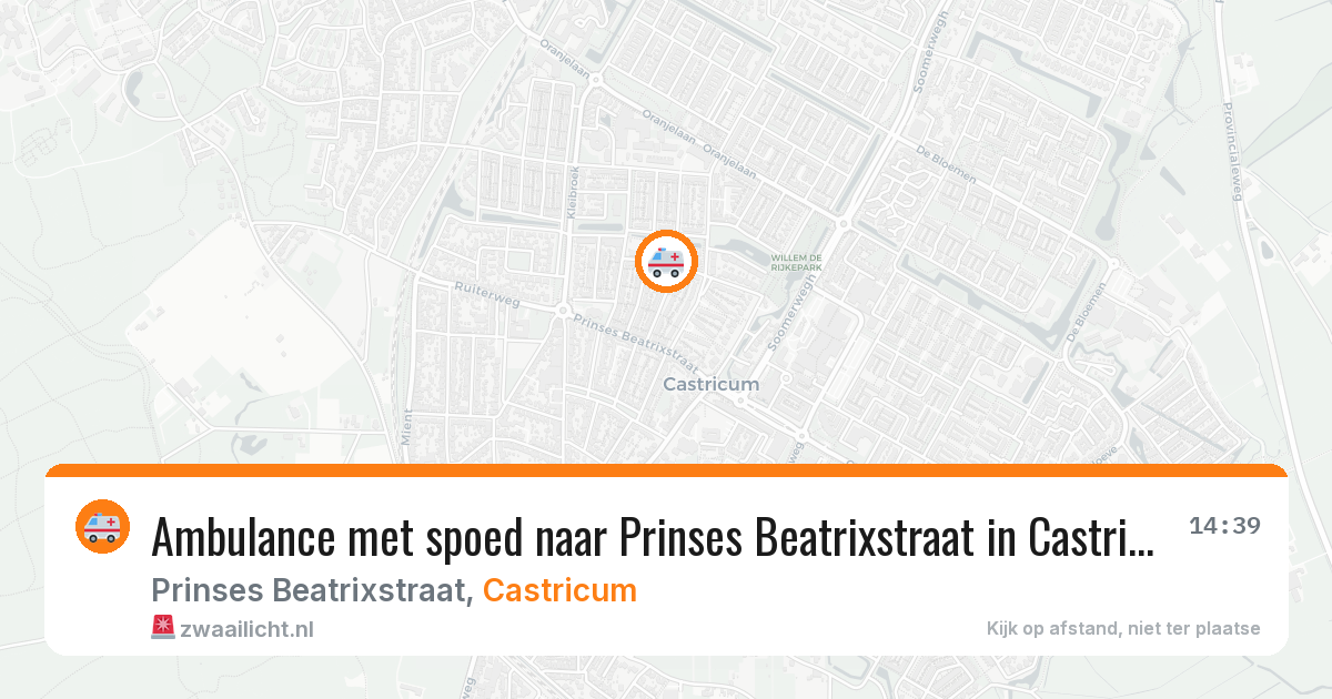 Ambulance met spoed naar Prinses Beatrixstraat in Castricum — 9 feb 2026