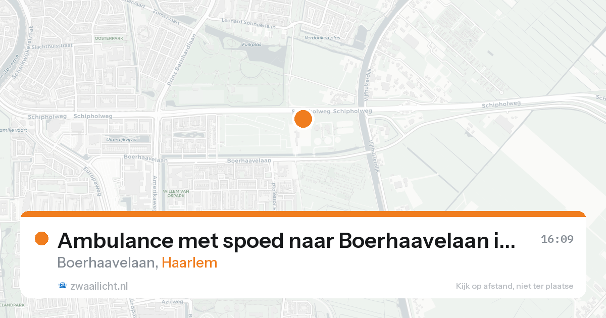 Ambulance met spoed naar Boerhaavelaan in Haarlem — 23 mei 2026