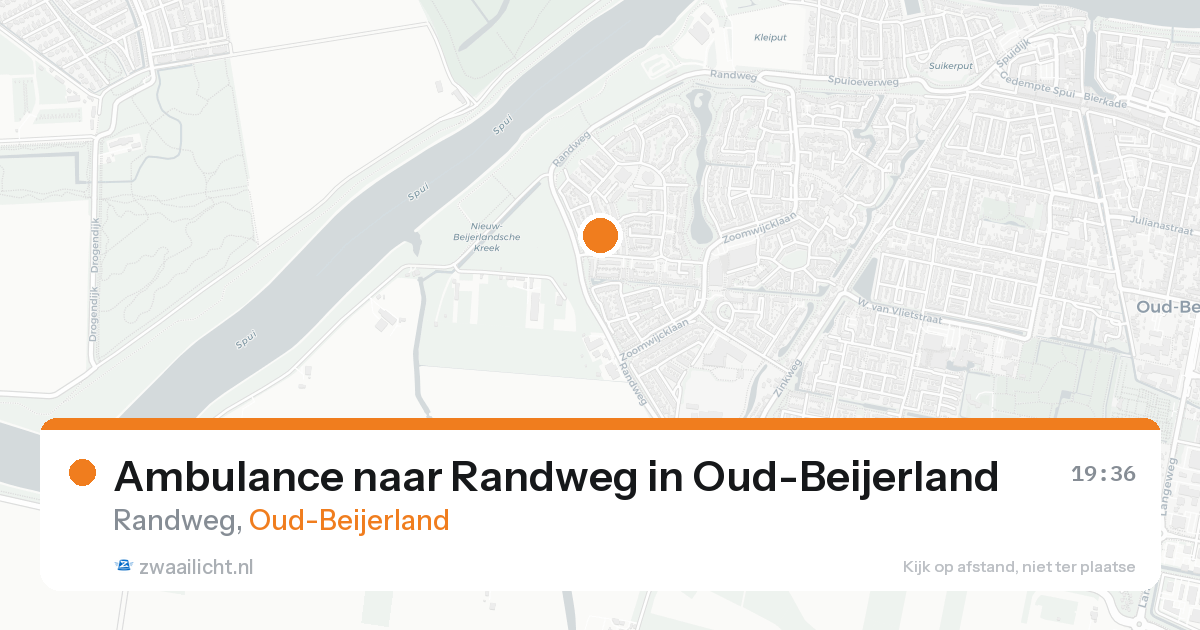 Ambulance naar Randweg in Oud-Beijerland — 17 aug 2026