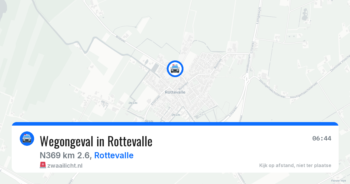 Wegongeval in Rottevalle — 30 mrt 2026