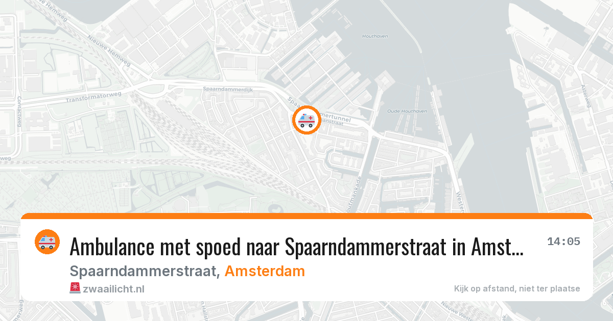 Ambulance met spoed naar Spaarndammerstraat in Amsterdam — 23 jun 2026