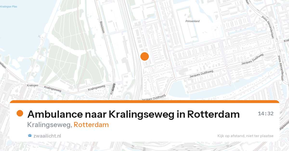 Ambulance naar Kralingseweg in Rotterdam — 28 aug 2026