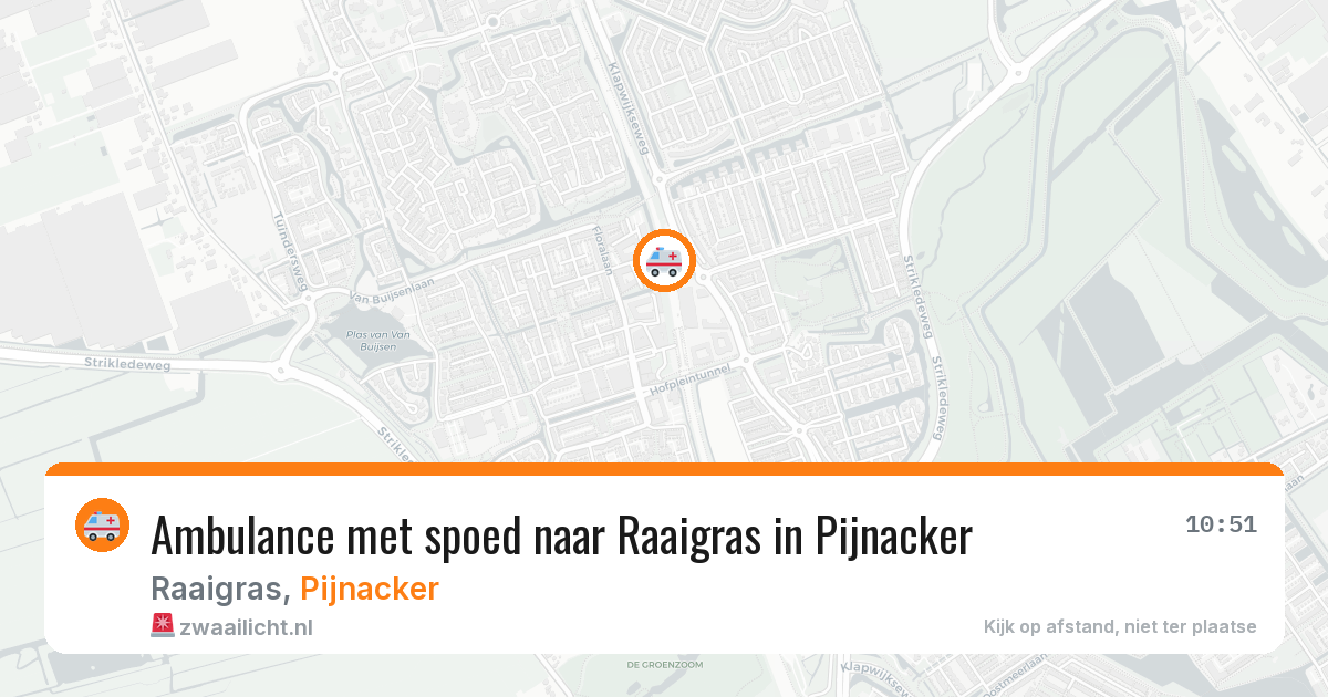 Ambulance met spoed naar Raaigras in Pijnacker — 30 jun 2026