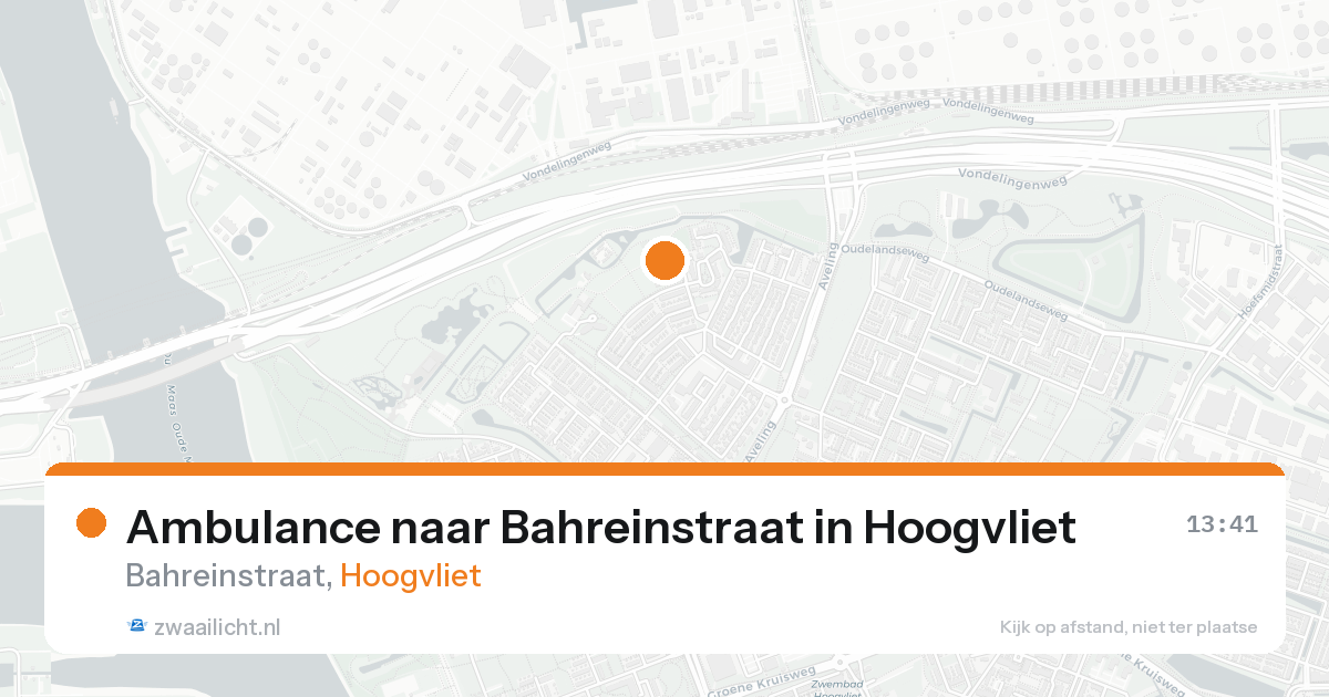 Ambulance naar Bahreinstraat in Hoogvliet — 15 aug 2026