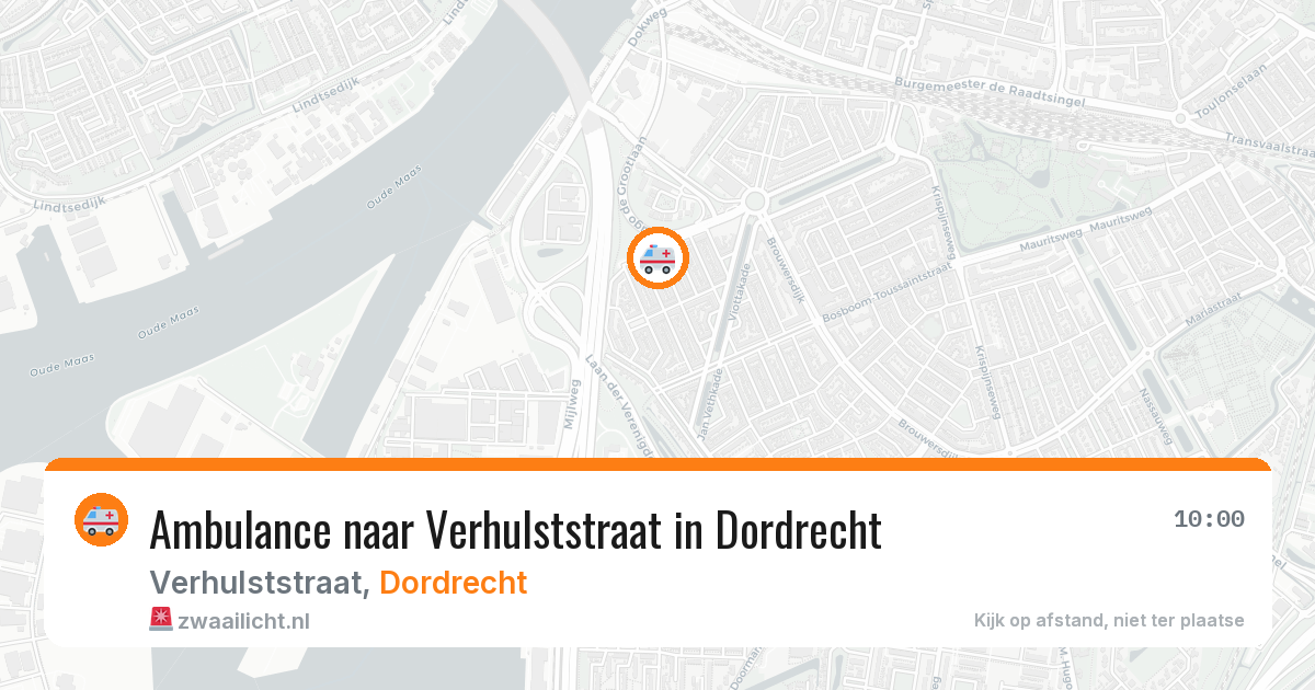 Ambulance naar Verhulststraat in Dordrecht — 29 jan 2026