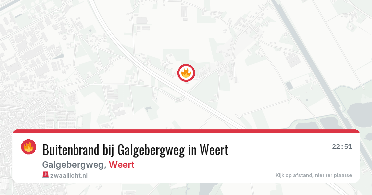 Buitenbrand bij Galgebergweg in Weert — 30 jul 2026
