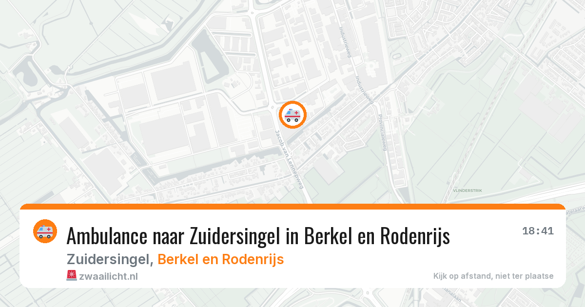 Ambulance naar Zuidersingel in Berkel en Rodenrijs — 29 jun 2026