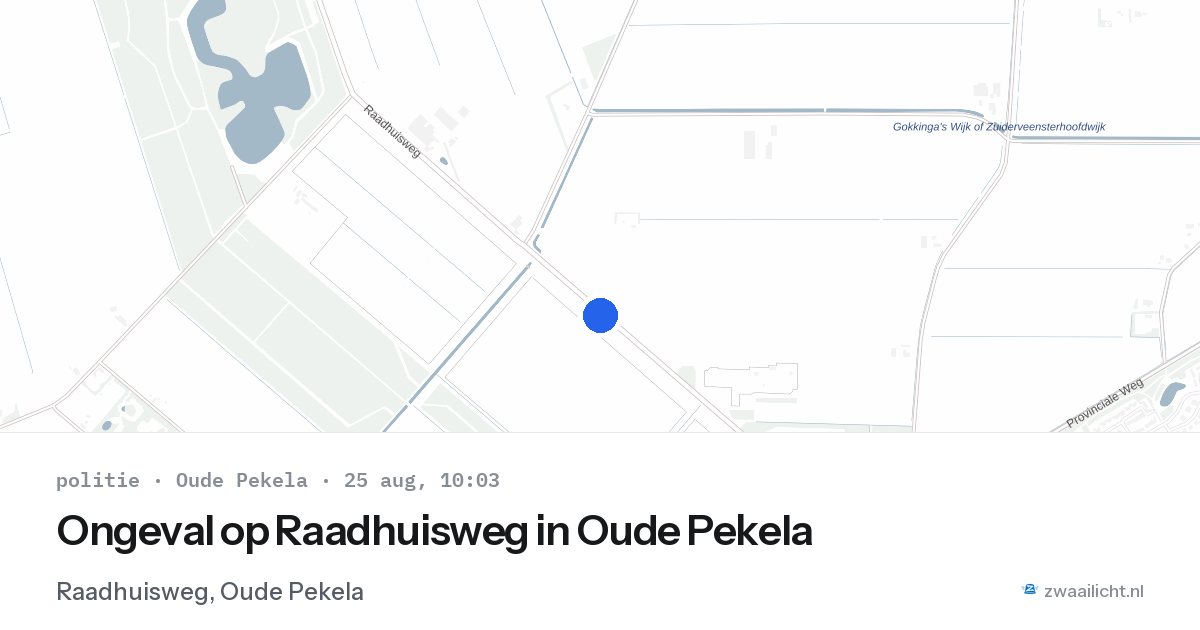 Ongeval op Raadhuisweg in Oude Pekela — 25 aug 2026