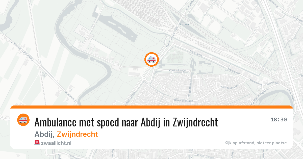 Ambulance met spoed naar Abdij in Zwijndrecht — 9 jun 2026