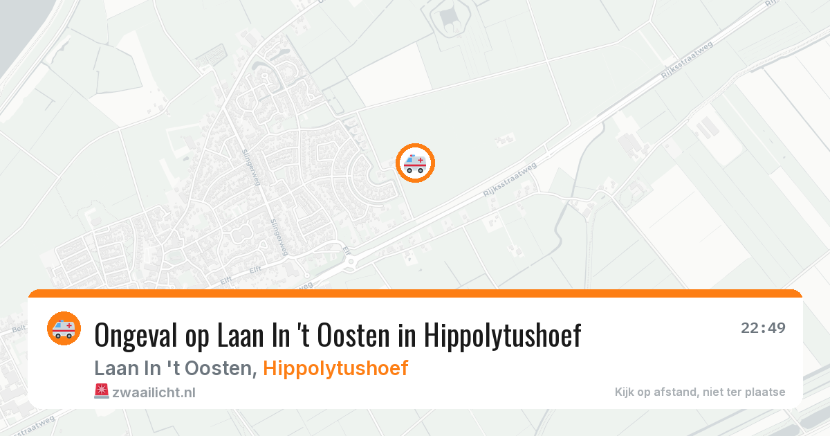 Ongeval op Laan In 't Oosten in Hippolytushoef — 15 jun 2026