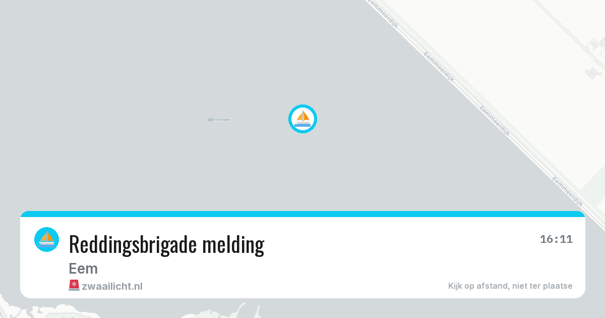Reddingsbrigade melding — 4 aug 2026