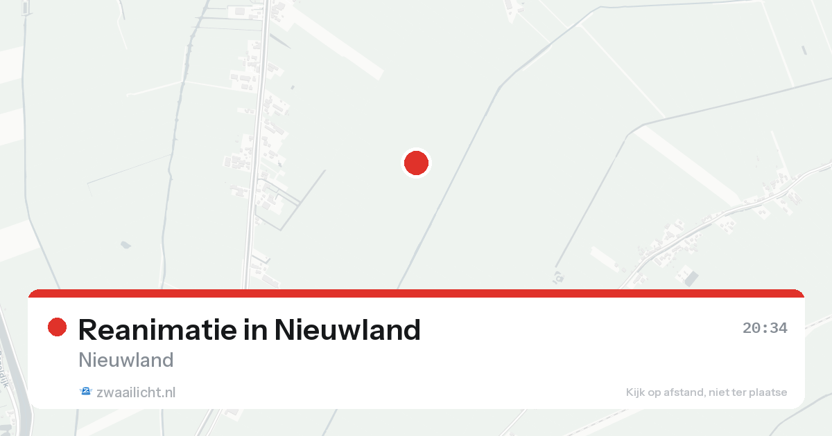 Reanimatie in Nieuwland — 17 aug 2026