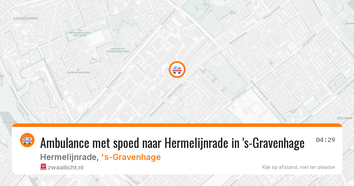 Ambulance met spoed naar Hermelijnrade in 's-Gravenhage — 20 mei 2026