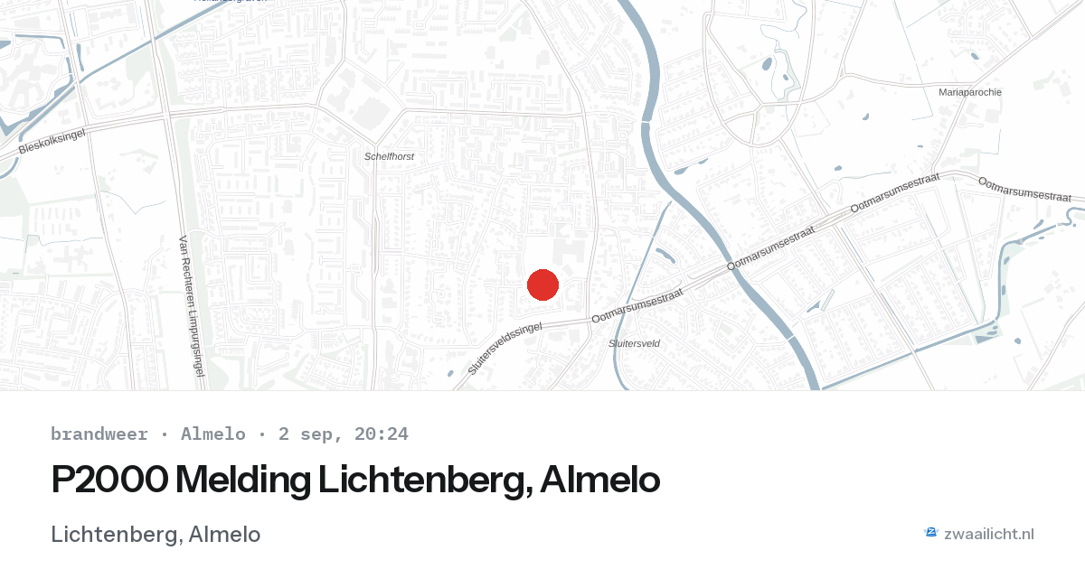 P2000 Melding Lichtenberg, Almelo — 2 sep 2026