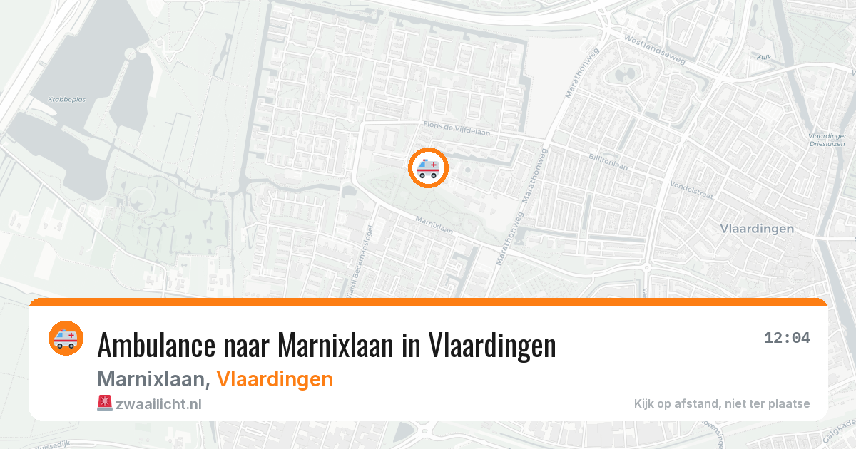 Ambulance naar Marnixlaan in Vlaardingen — 30 jan 2026