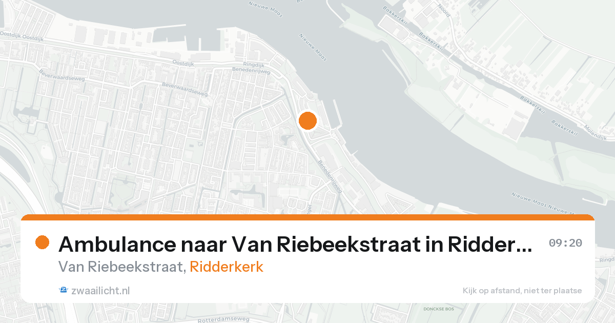 Ambulance naar Van Riebeekstraat in Ridderkerk — 31 jan 2026