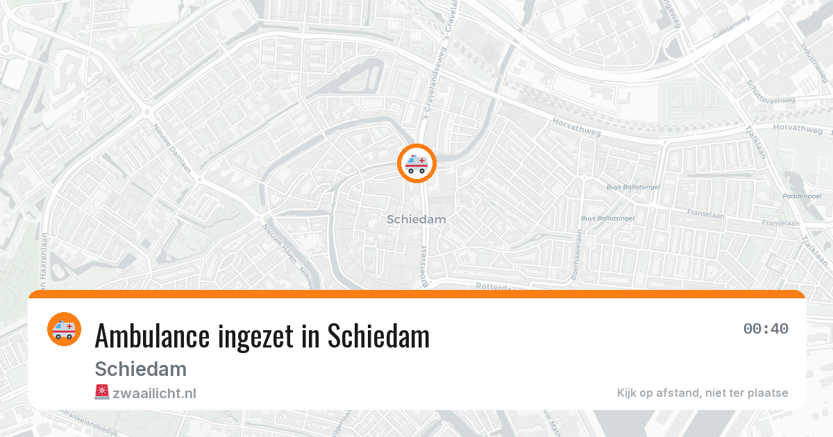 Ambulance ingezet in Schiedam — 3 jul 2026