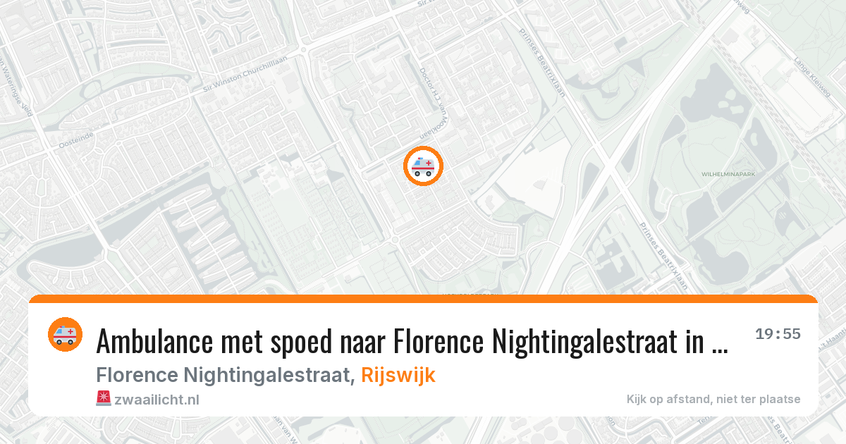 Ambulance met spoed naar Florence Nightingalestraat in Rijswijk — 13 aug 2026