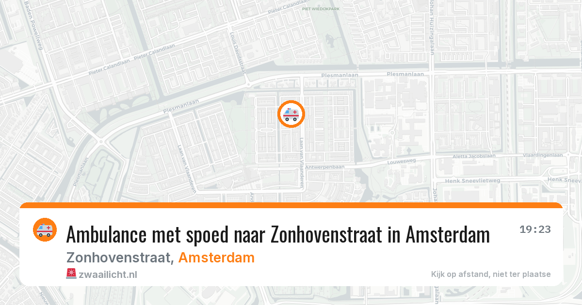 Ambulance met spoed naar Zonhovenstraat in Amsterdam — 8 feb 2026
