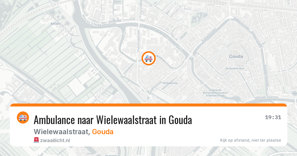 Ambulance naar Wielewaalstraat in Gouda — 27 jul 2026