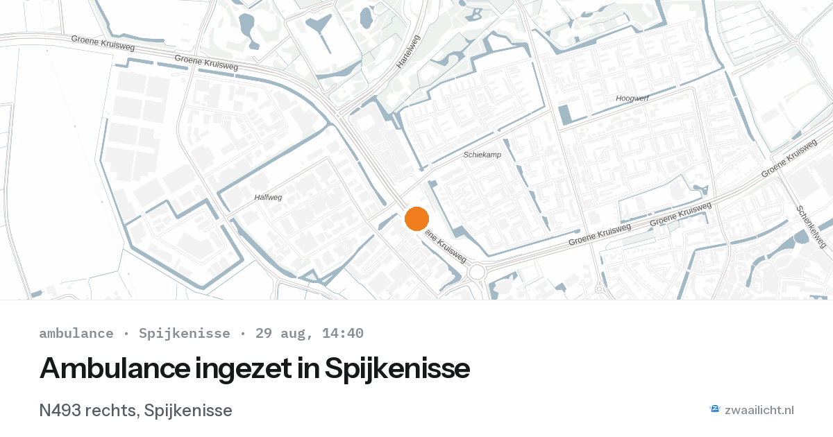 Ambulance ingezet in Spijkenisse — 29 aug 2026