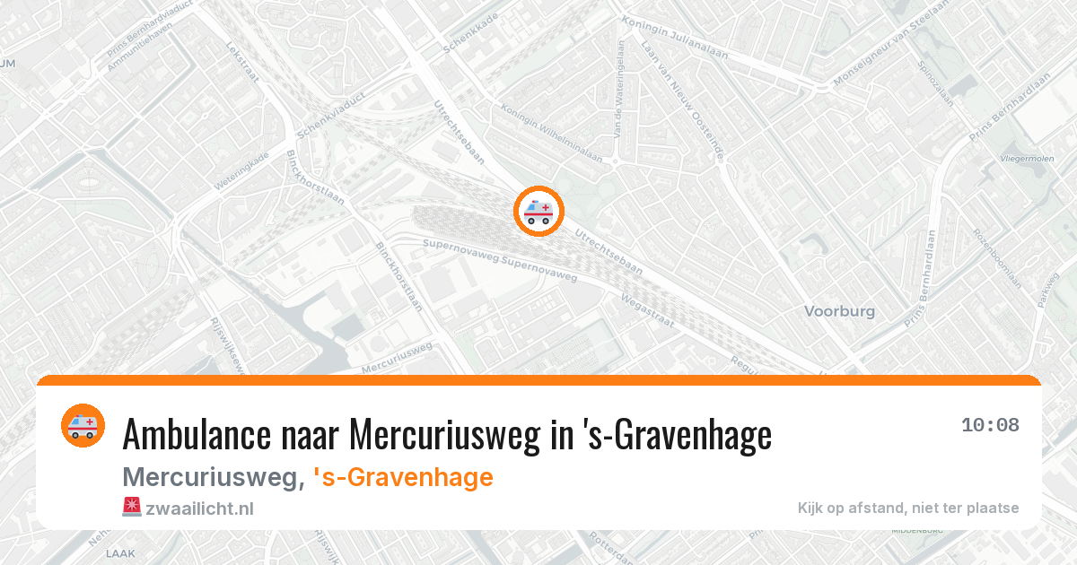 Ambulance naar Mercuriusweg in 's-Gravenhage — 22 jun 2026