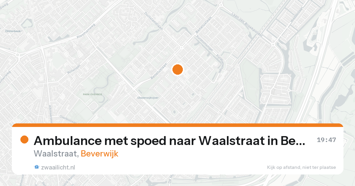 Ambulance met spoed naar Waalstraat in Beverwijk — 2 jun 2026