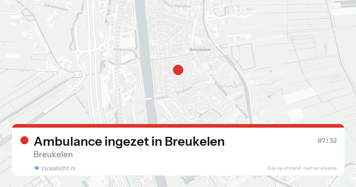 Ambulance ingezet in Breukelen — 25 aug 2026