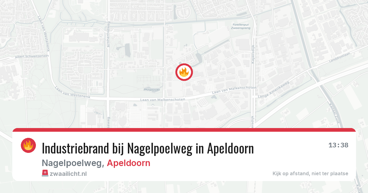 Industriebrand bij Nagelpoelweg in Apeldoorn — 12 mei 2026