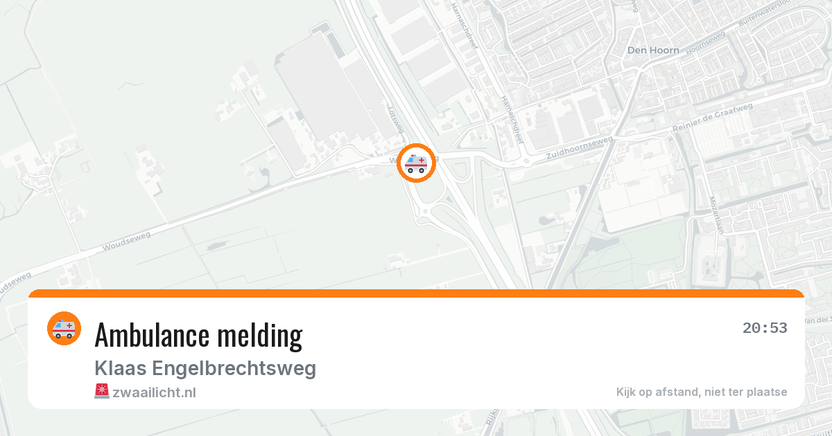 Ambulance melding — 25 mei 2026