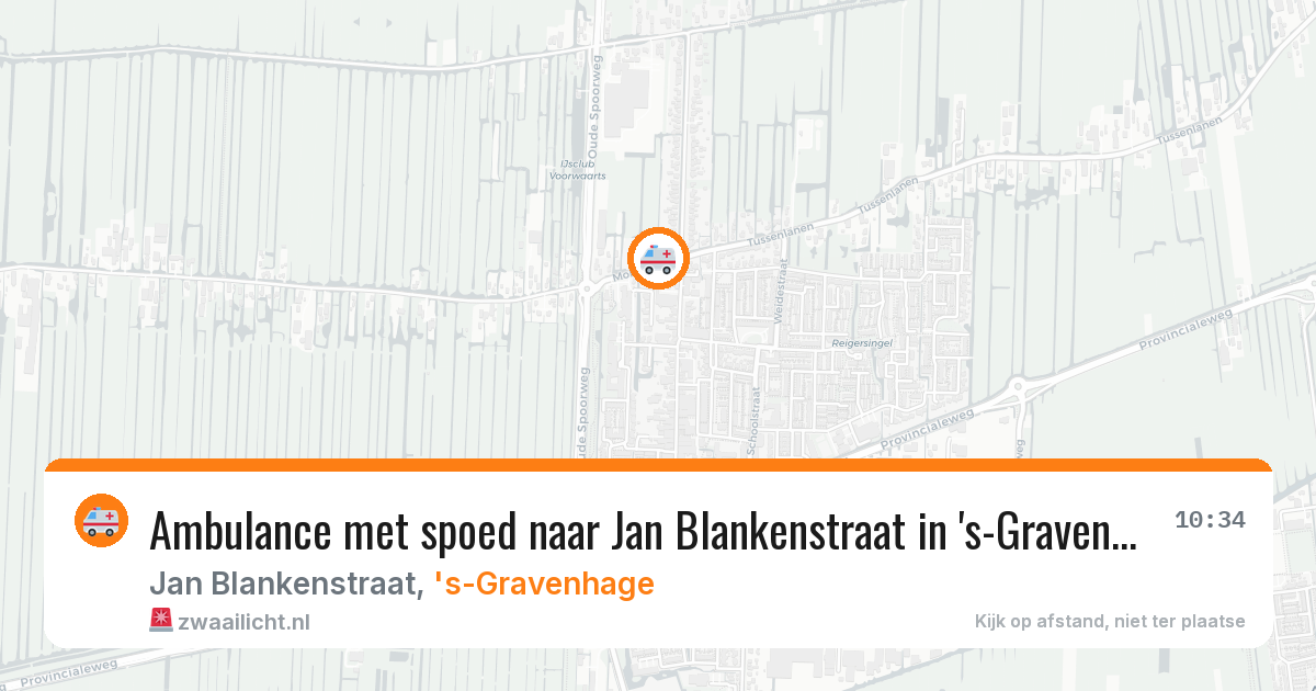 Ambulance met spoed naar Jan Blankenstraat in 's-Gravenhage — 2 apr 2026