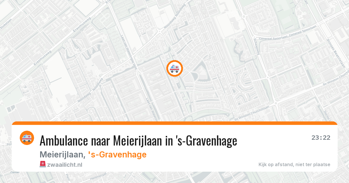 Ambulance naar Meierijlaan in 's-Gravenhage — 10 jul 2026