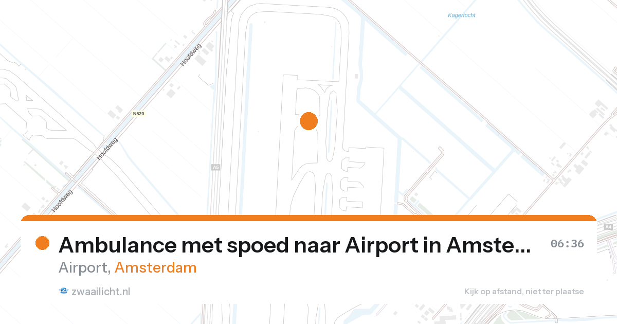 Ambulance met spoed naar Airport in Amsterdam — 7 feb 2026