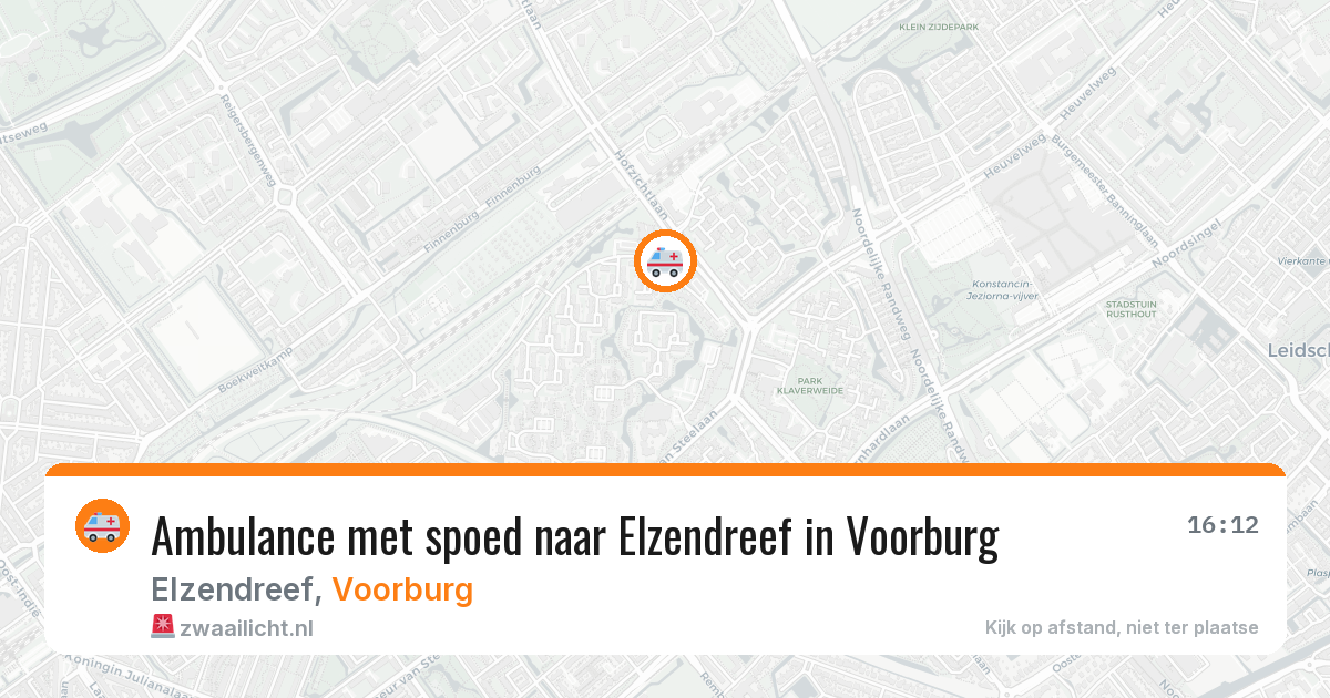 Ambulance met spoed naar Elzendreef in Voorburg — 28 jan 2026