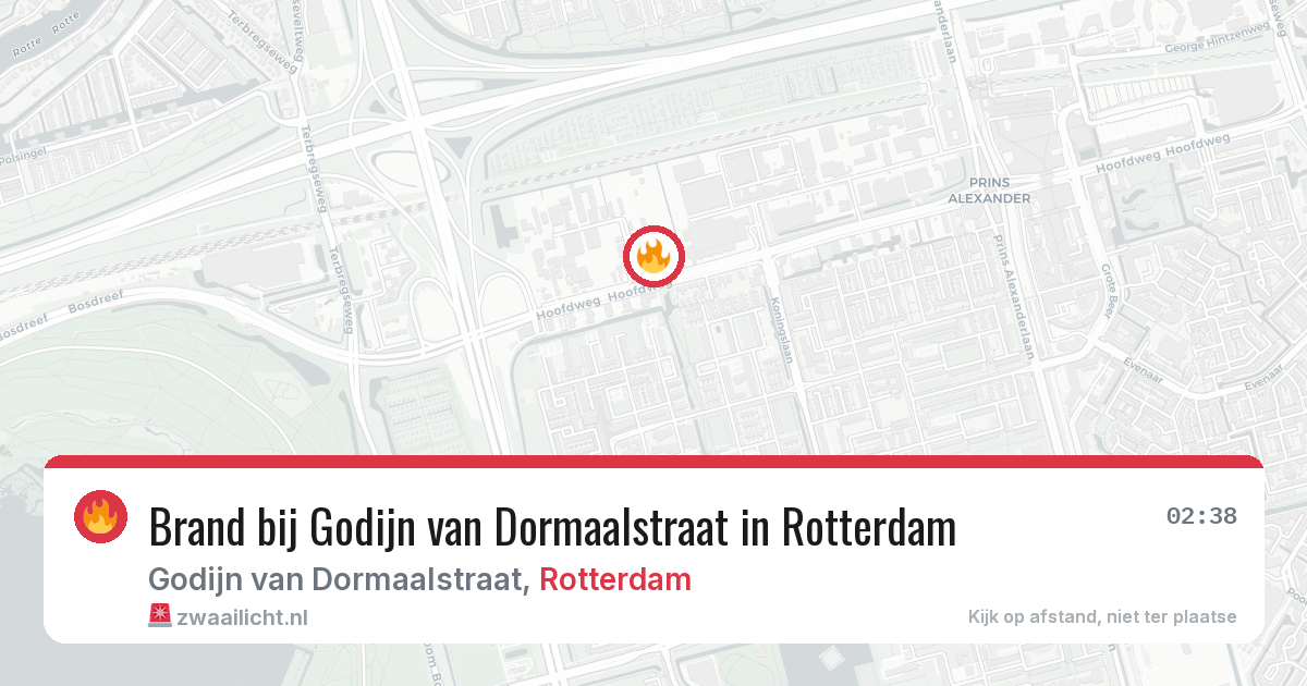 Brand bij Godijn van Dormaalstraat in Rotterdam — 2 jul 2026