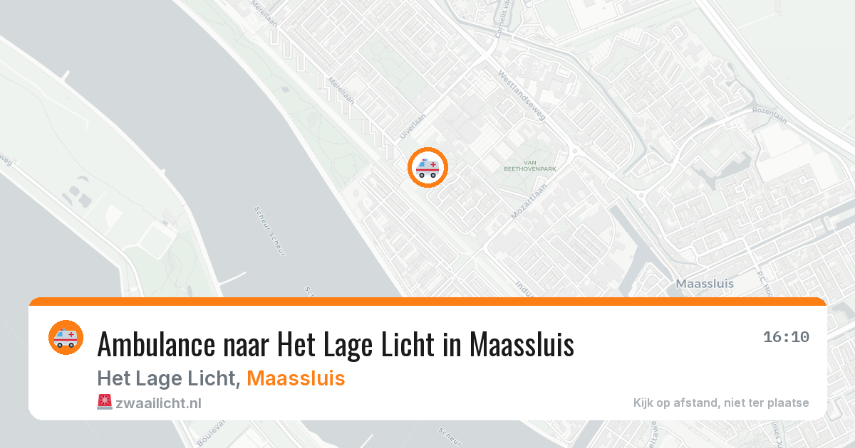 Ambulance naar Het Lage Licht in Maassluis — 30 jul 2026