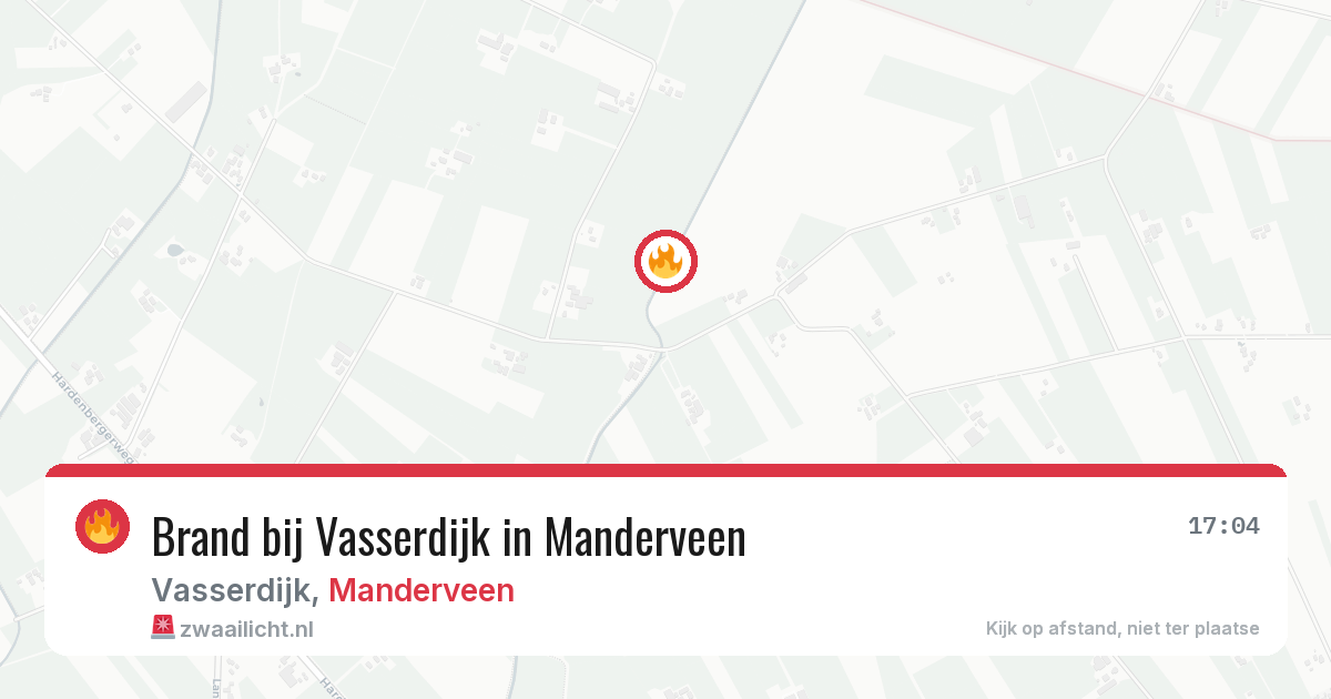 Brand bij Vasserdijk in Manderveen — 20 jun 2026