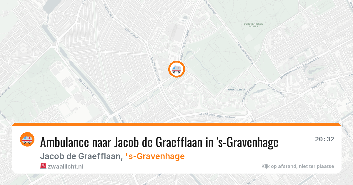 Ambulance naar Jacob de Graefflaan in 's-Gravenhage — 4 jul 2026
