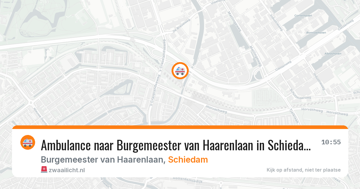 Ambulance naar Burgemeester van Haarenlaan in Schiedam — 2 jul 2026