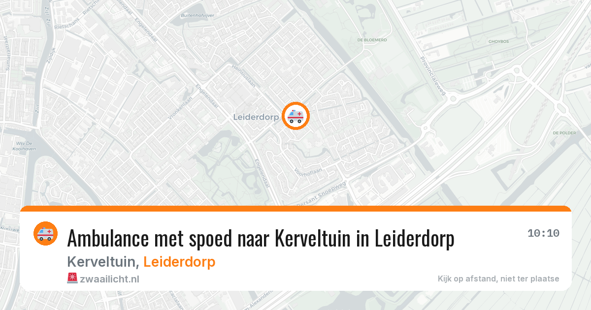 Ambulance met spoed naar Kerveltuin in Leiderdorp — 26 jul 2026