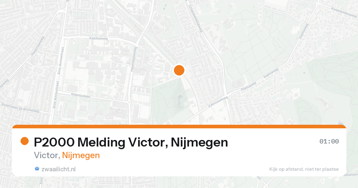 P2000 Melding Victor, Nijmegen — 31 jan 2026