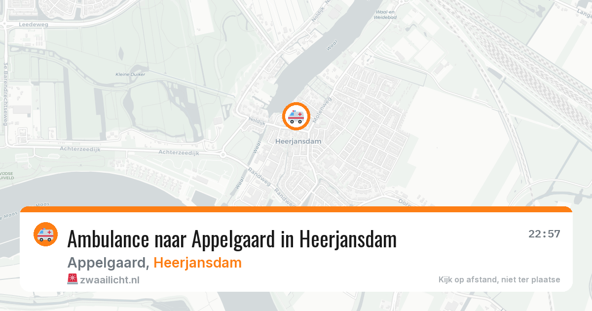 Ambulance naar Appelgaard in Heerjansdam — 3 jul 2026
