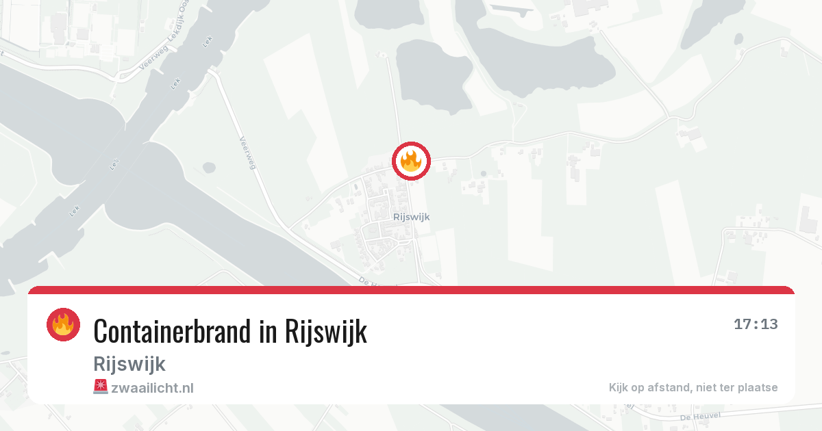 Containerbrand in Rijswijk — 4 apr 2026