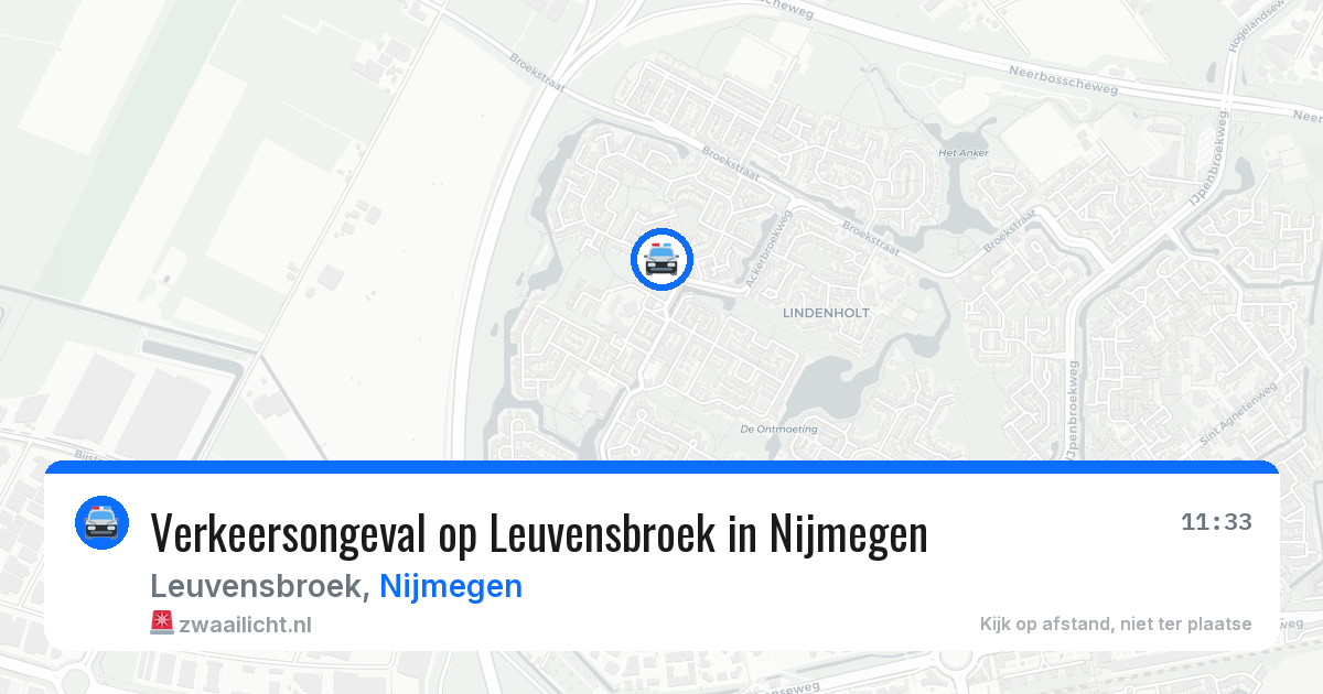 Verkeersongeval op Leuvensbroek in Nijmegen — 23 apr 2026